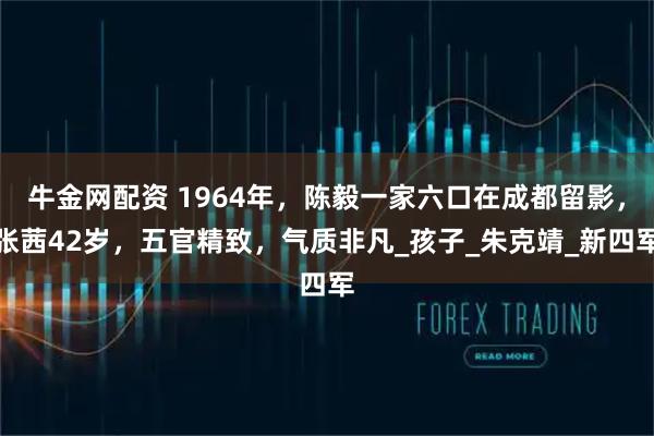 牛金网配资 1964年，陈毅一家六口在成都留影，张茜42岁，五官精致，气质非凡_孩子_朱克靖_新四军